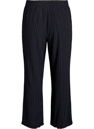 Zizzi FLASH - Bukse med høy midje og vide ben, Svart, Packshot image number 1