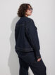 Klassisk denimjakke med kontrasts&oslash;mmer, Bl&aring;, Model image number 2