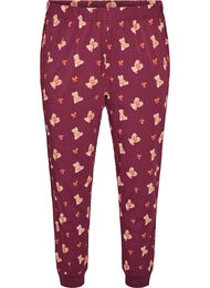 Pyjamasbukser med trykk, R&oslash;d