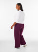 Sweatpants med h&oslash;y midje og vide ben, Lilla, Model image number 1