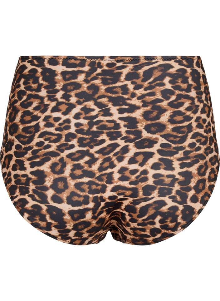 Bikinitruse med høyt liv og leopardmønster, Leopard Print, Packshot image number 1