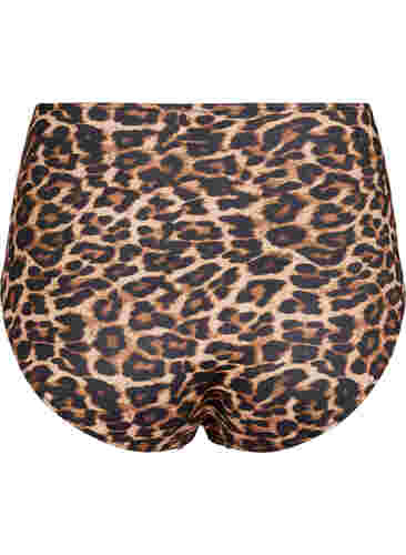 Bikinitruse med høyt liv og leopardmønster, Leopard Print, Packshot image number 1