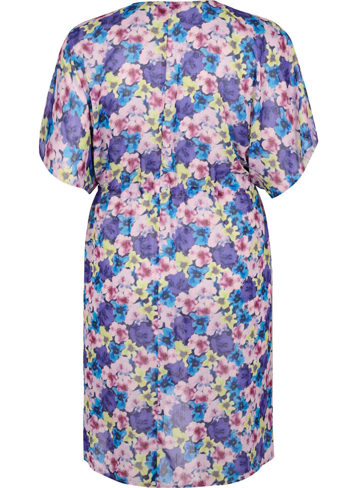Strandkimono med trykk, Blå, Packshot image number 1