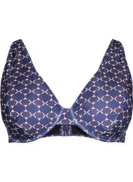 Trykt bikinitopp med bøyle, Seventies Print AOP