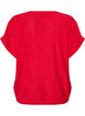 Viskosebluse med knapper og tekstur, R&oslash;d, Packshot image number 1