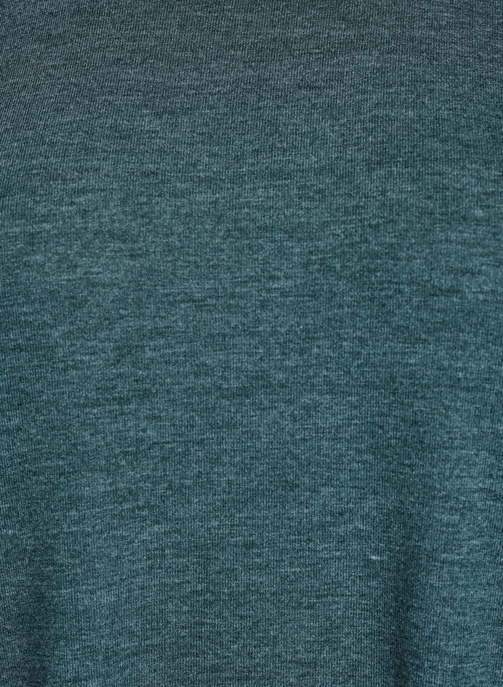 Jersey bluse med 3/4 ermer, Gr&oslash;nn, Packshot image number 2
