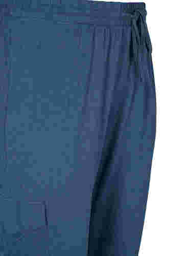 Bukse med cargolommer, Insignia Blue Mel. , Packshot image number 2