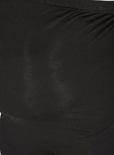 Leggings til gravide i bomull, Black, Packshot image number 2