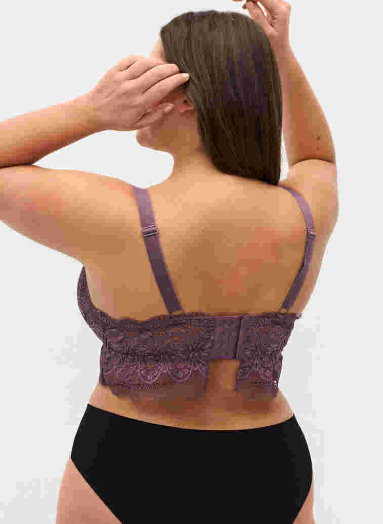 Blonde-BH med uttagbare innlegg, Black Plum, Model