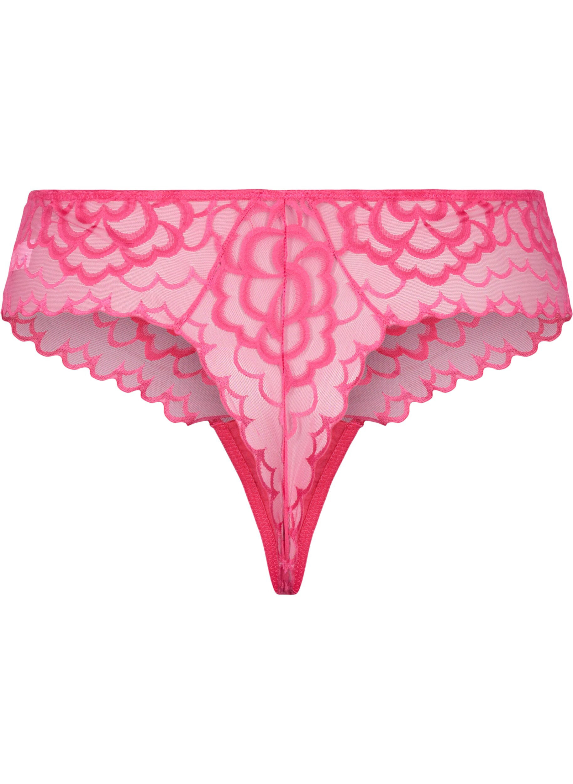 Zizzi G-streng med blonder og normal h&oslash;yde i livet, Jazzy, Packshot image number 1