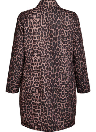 Zizzi Leopardmønstret kåpe, Brun, Packshot image number 1