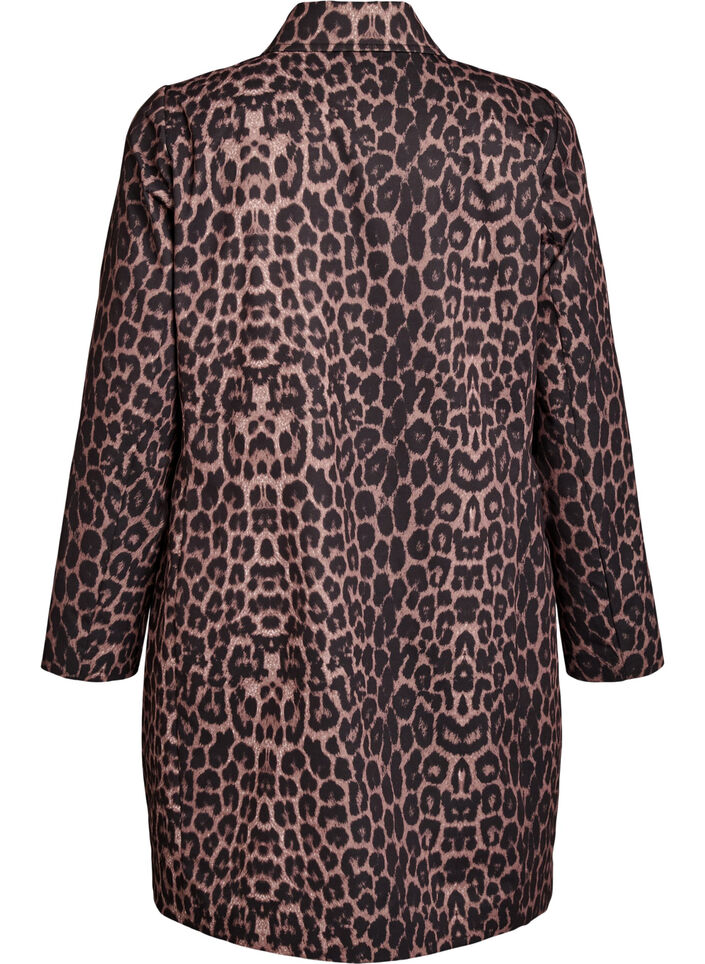 Leopardmønstret kåpe, Brun, Packshot image number 1