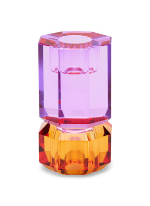 Lysestake i krystall, Amber/Violet, Packshot image number 0