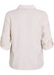 Skjorte i lin og viskose med 3/4 ermer, Beige, Packshot image number 1