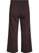 Sweatpants med h&oslash;y midje og vide ben, Brun, Packshot image number 1