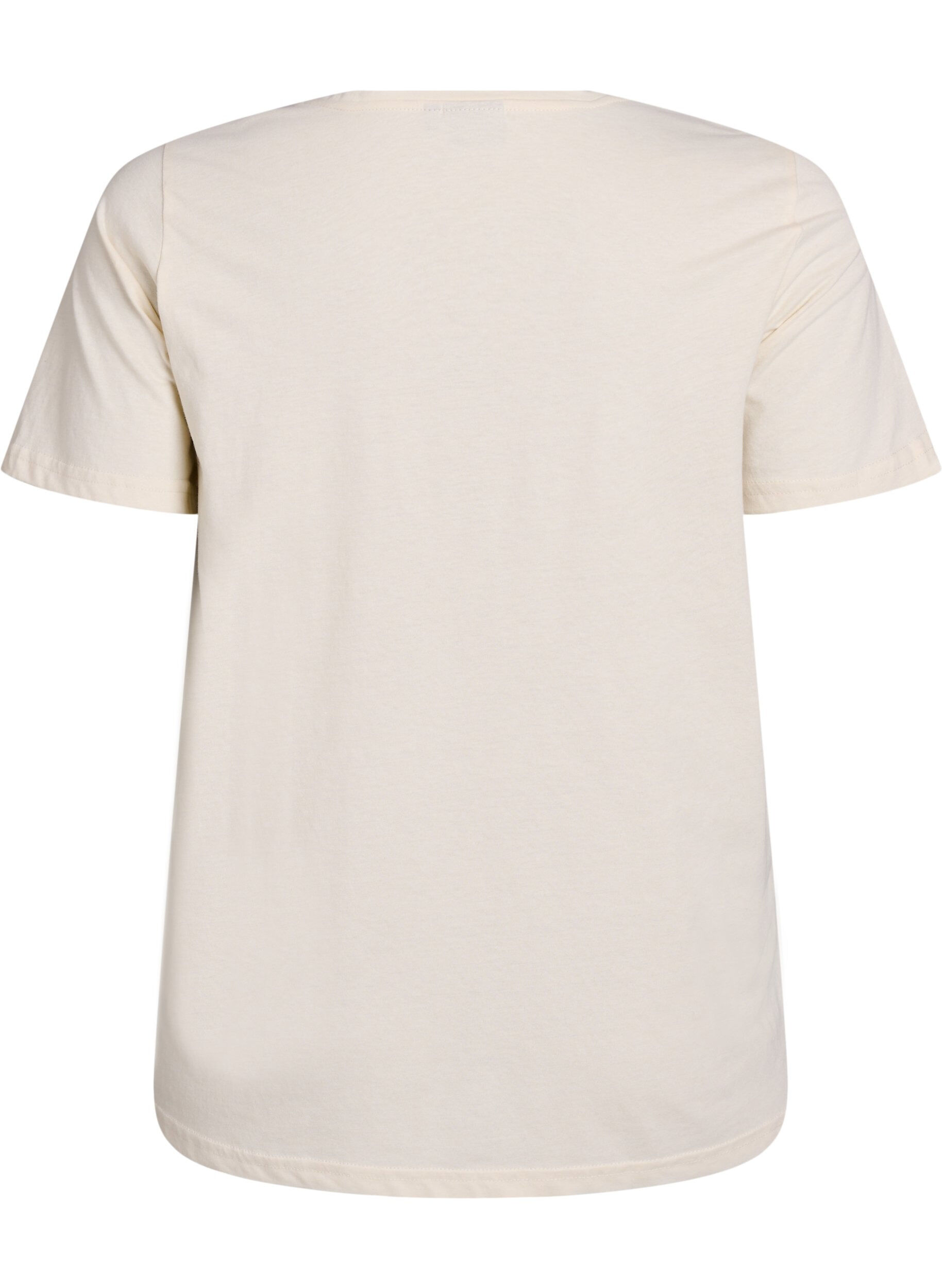 ZizziT-skjorte med trykk, Vanilje, Packshot image number 1