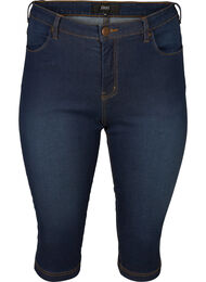 Slim fit Emily caprijeans, Blue denim