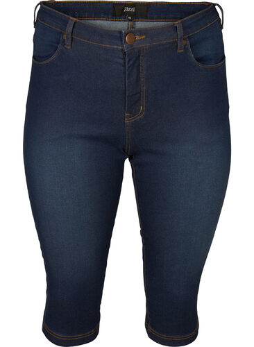 Slim fit Emily caprijeans, Blue denim, Packshot image number 0