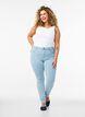 Super slim Amy jeans med høyt liv, Blå, Model image number 0