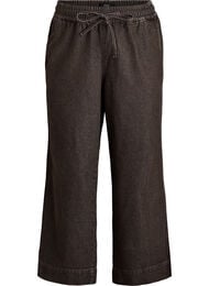 Jeans med vide ben og striper, Blå