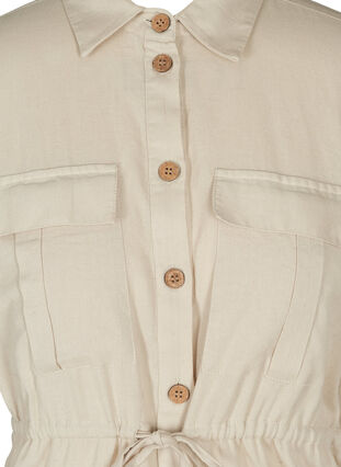 Kortermet tunika med knapper, As Sample, Packshot image number 2