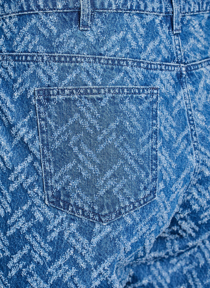 Mille-jeans med teksturert mønster, B.D. ZigZag, Packshot