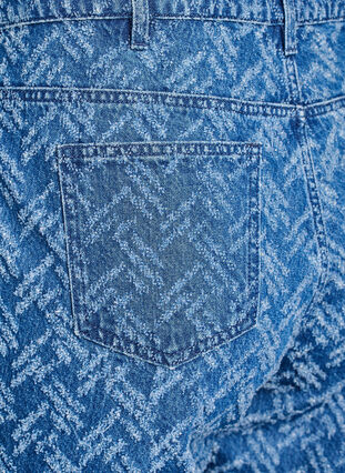 Zizzi Mille-jeans med teksturert mønster, B.D. ZigZag, Packshot image number 3
