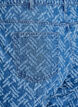 Mille-jeans med teksturert mønster, Blå, Packshot image number 3