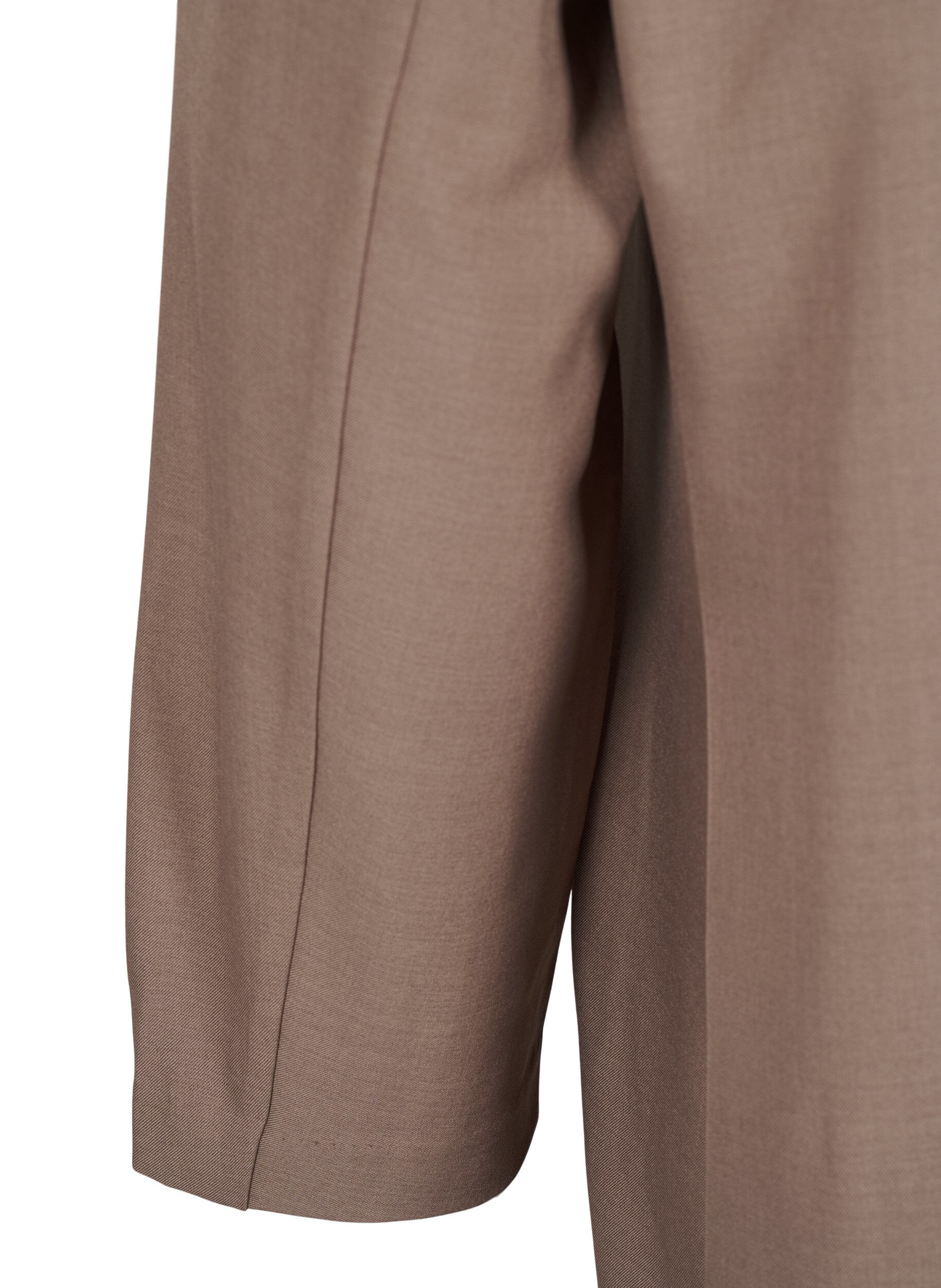 Zizzi Dobbeltspent blazerkjole, Walnut, Packshot image number 3