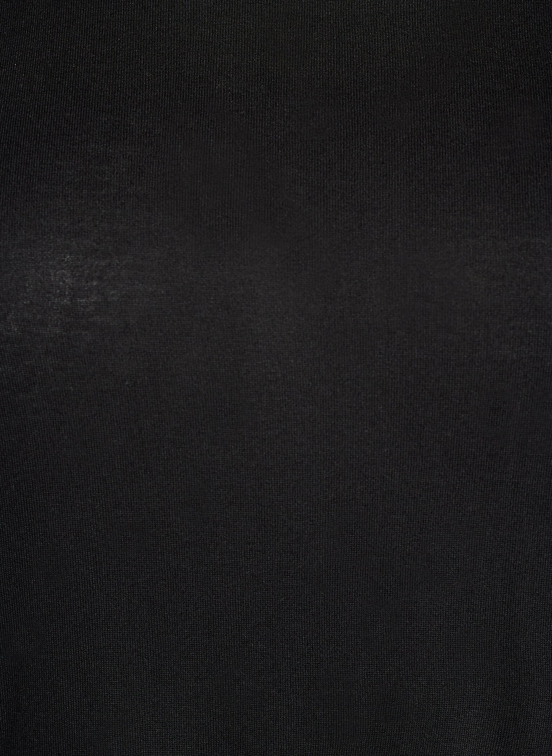 Zizzi Langermet bluse i ull og viskose, Svart, Packshot image number 2