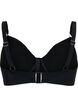 Bikinioverdel med spiler og drapering, Svart, Packshot image number 1