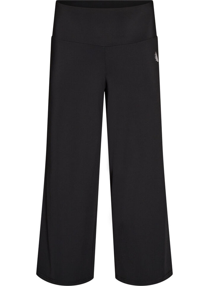 Wide fit treningsbukser, Svart, Packshot image number 0