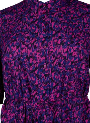 FLASH - Skjortekjole med trykk, Pink Blue AOP, Packshot image number 2