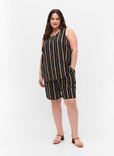 Topp uten ermer med mønster, Graphic Stripe, Model image number 2