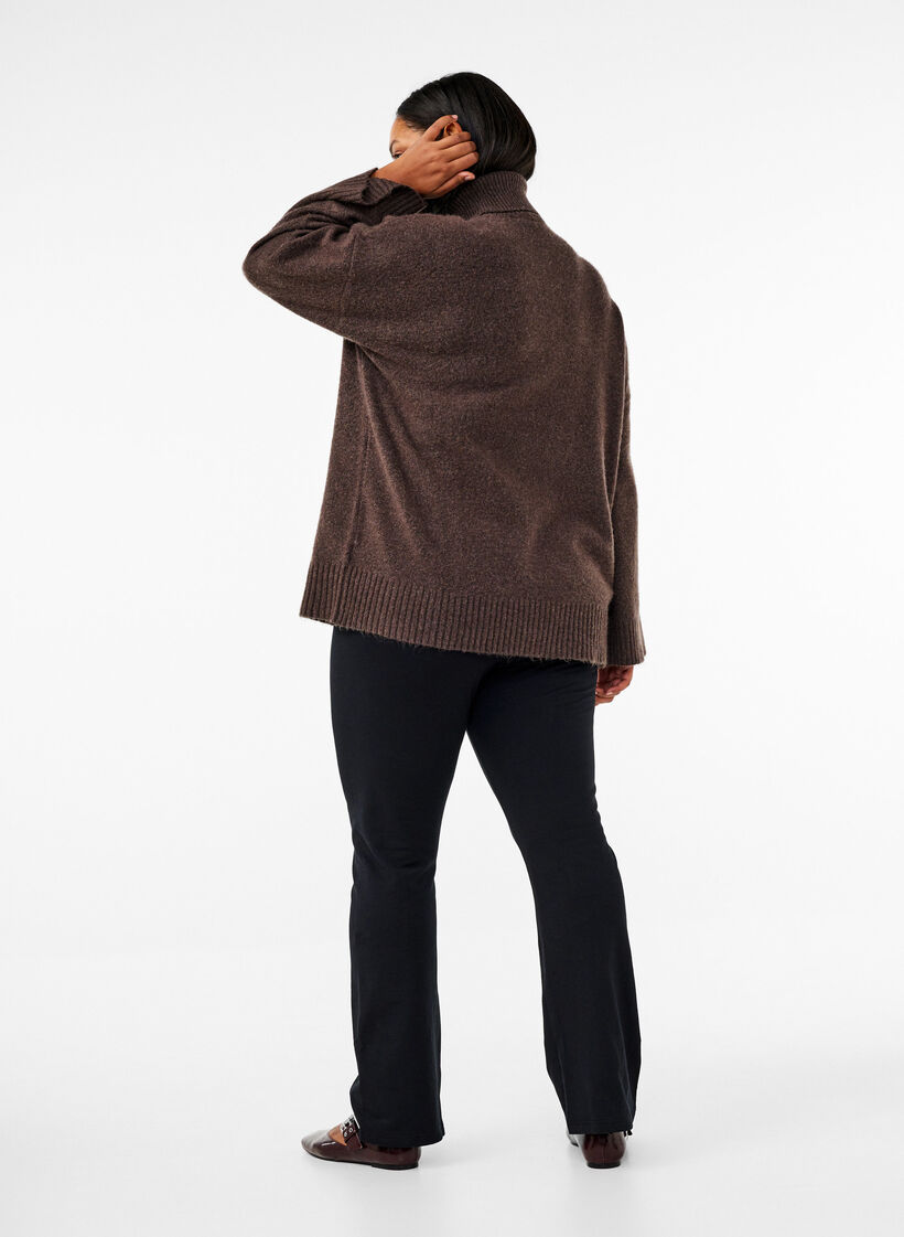 Utsvingte jerseybukser, Black, Model