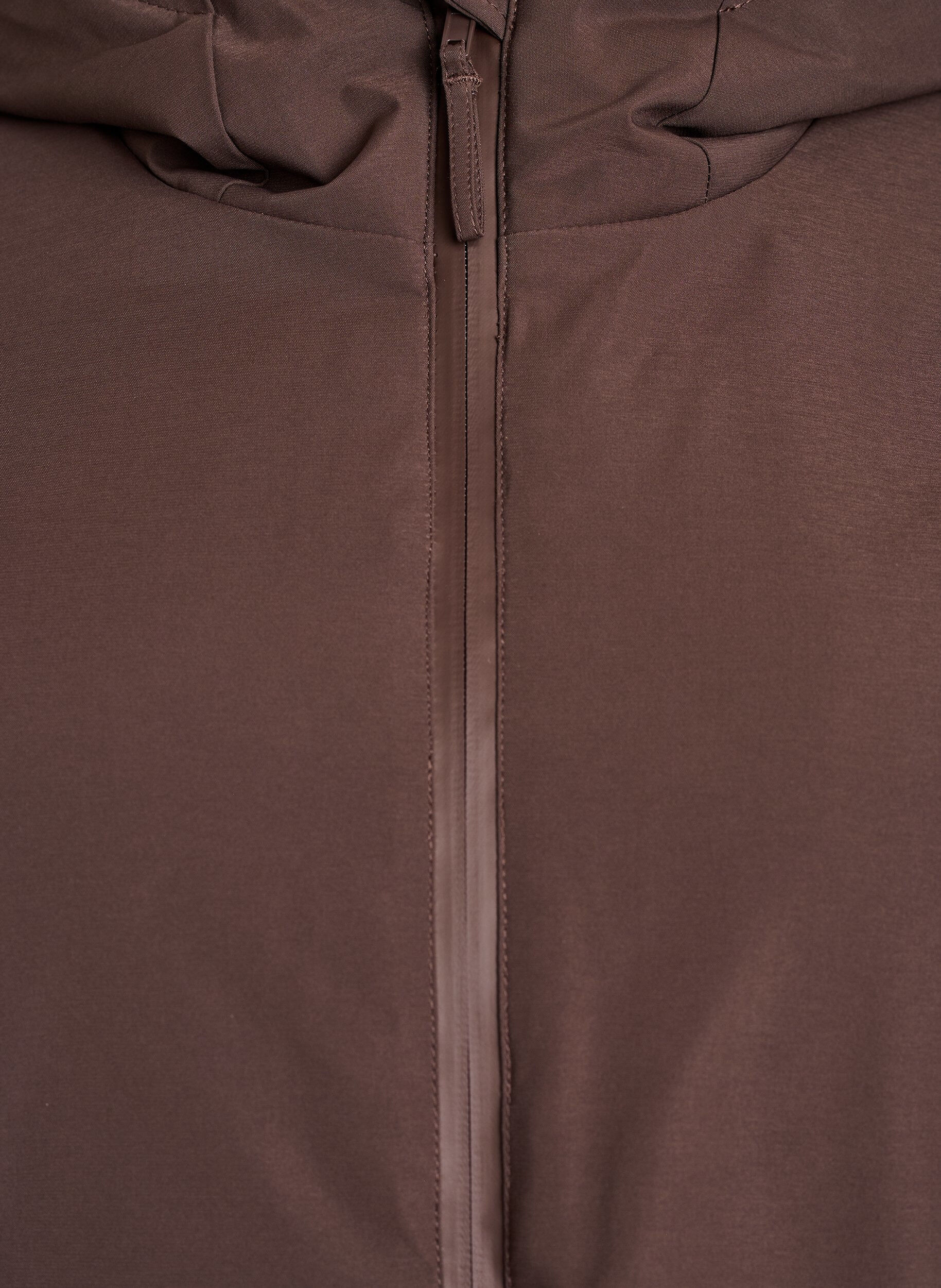 ZizziVinterjakke med justerbar midje, Brun, Packshot image number 2