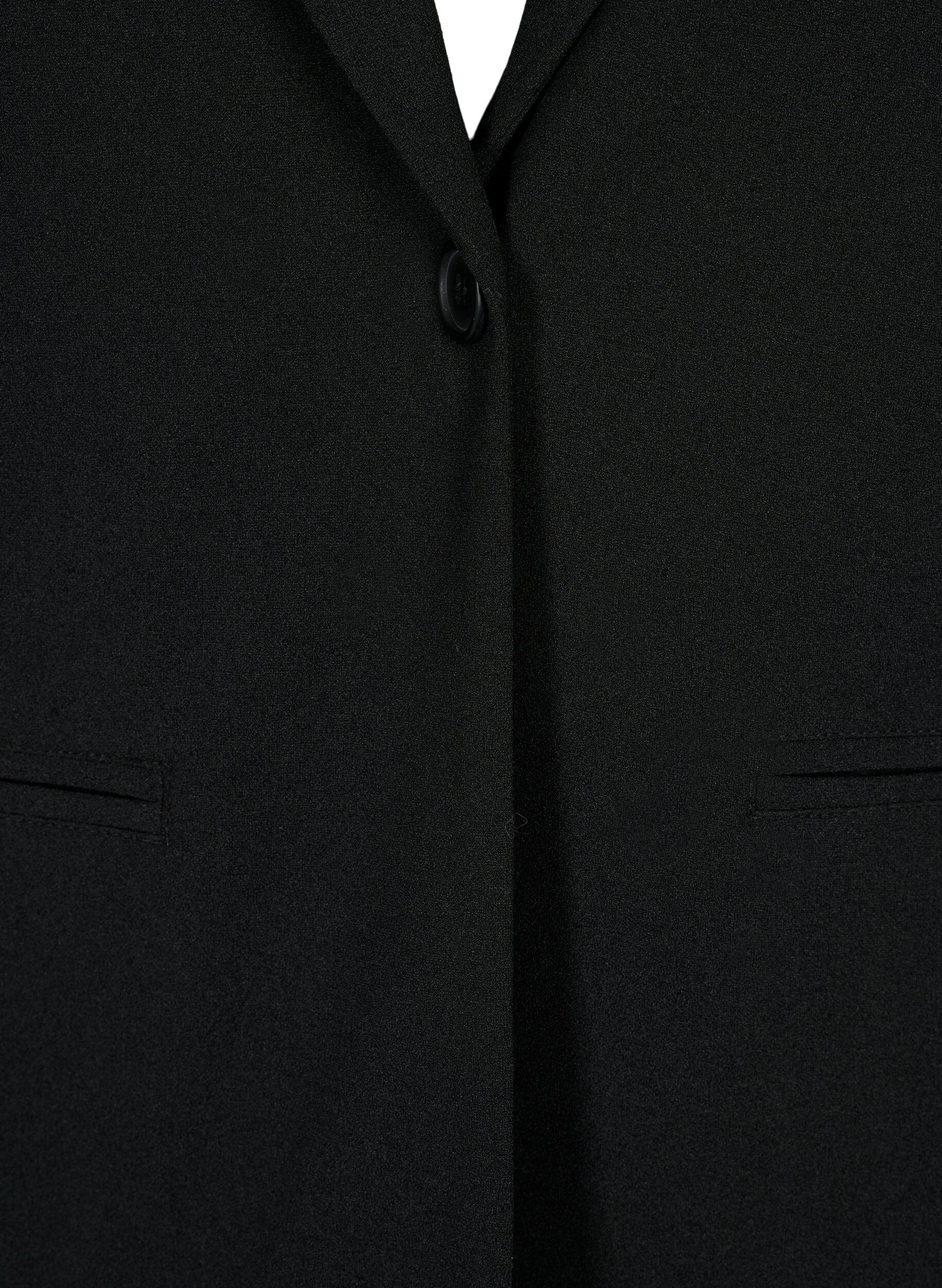 Zizzi Blazer med lommer, Black, Packshot image number 2