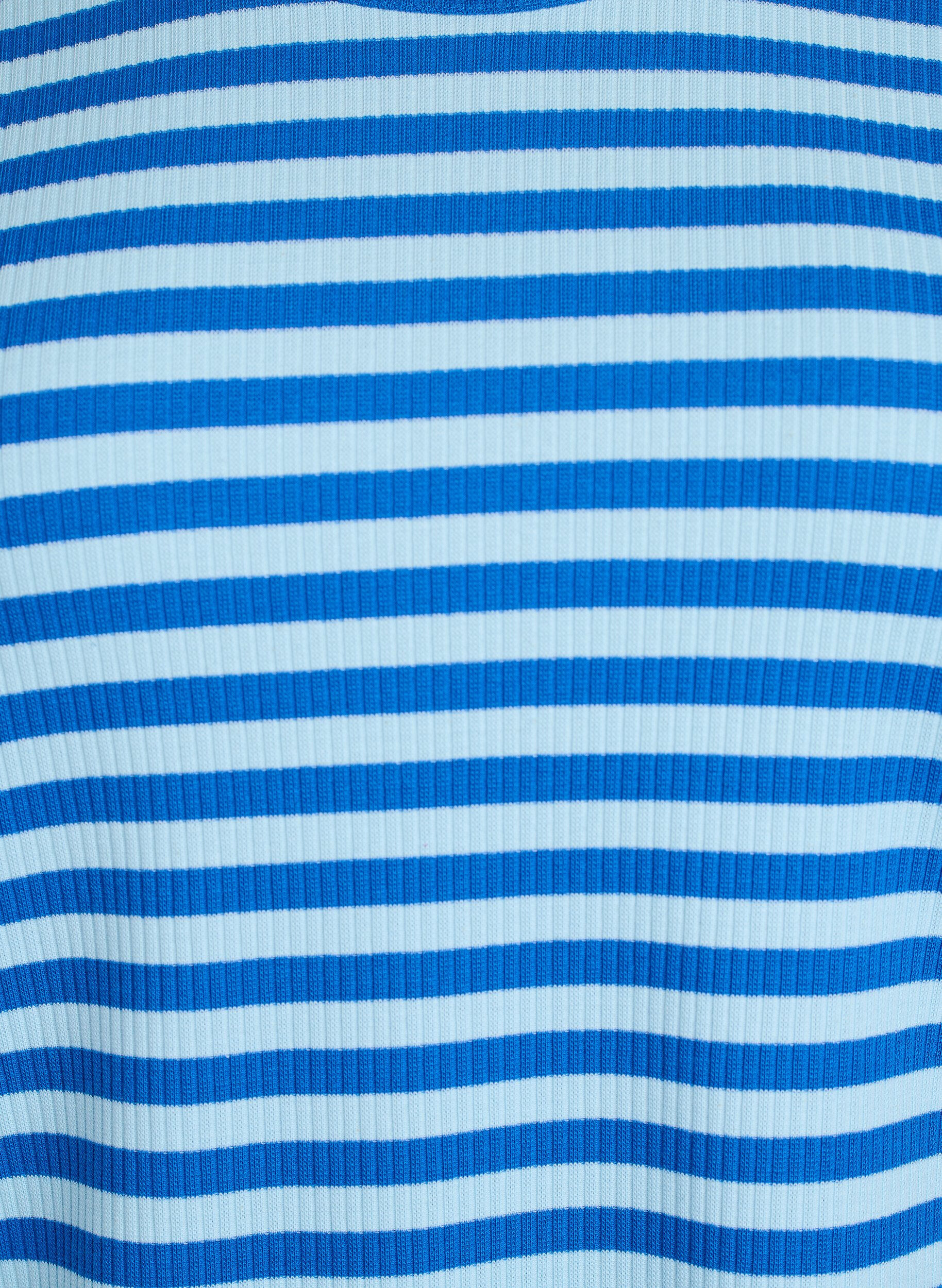 ZizziStripete bluse med lange ermer, Bl&aring;, Packshot image number 2