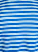 Stripete bluse med lange ermer, Bl&aring;, Packshot image number 2