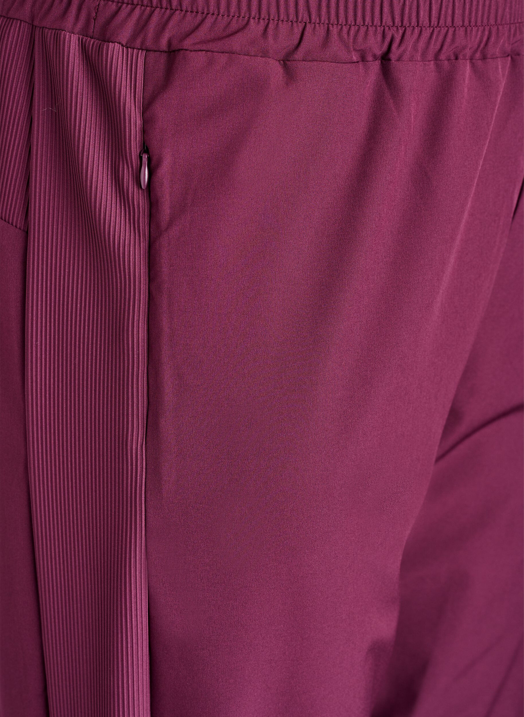 Zizzi Lett treningsbukse med lommer, R&oslash;d, Packshot image number 2