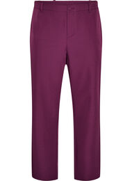 Trousers with pockets and straight legs, Purple