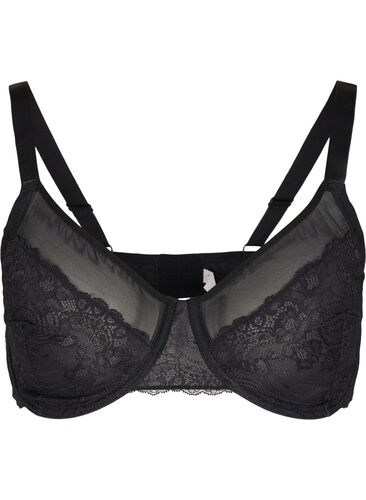 Blonde-BH med mesh, Black, Packshot image number 0