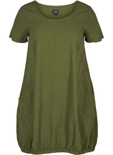 Kjole med lommer, Rifle Green, Packshot image number 0
