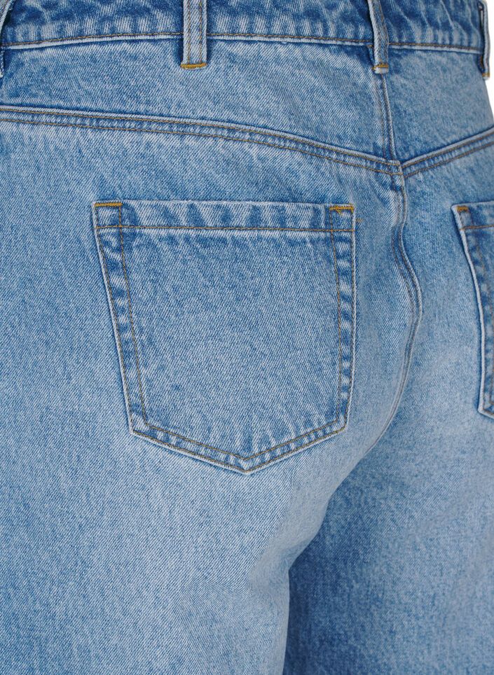 Jeans med vide ben og oppbrett, L.B.Denim, Packshot
