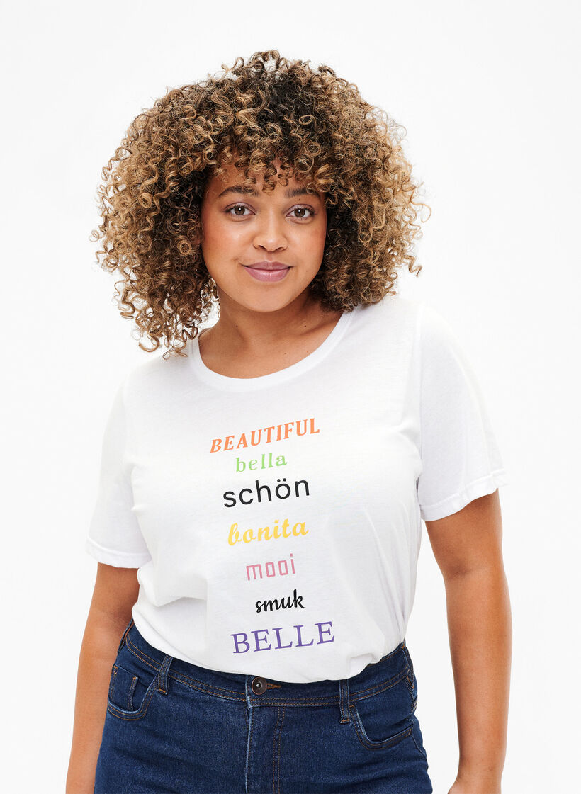 FLASH - T-skjorte med motiv, Bright White, Model image number 0