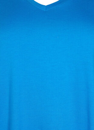 Kortermet T-skjorte med A-form, French Blue, Packshot image number 2