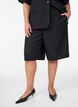 Loose fit Bermuda shorts med h&oslash;y midje, Svart, Model image number 3