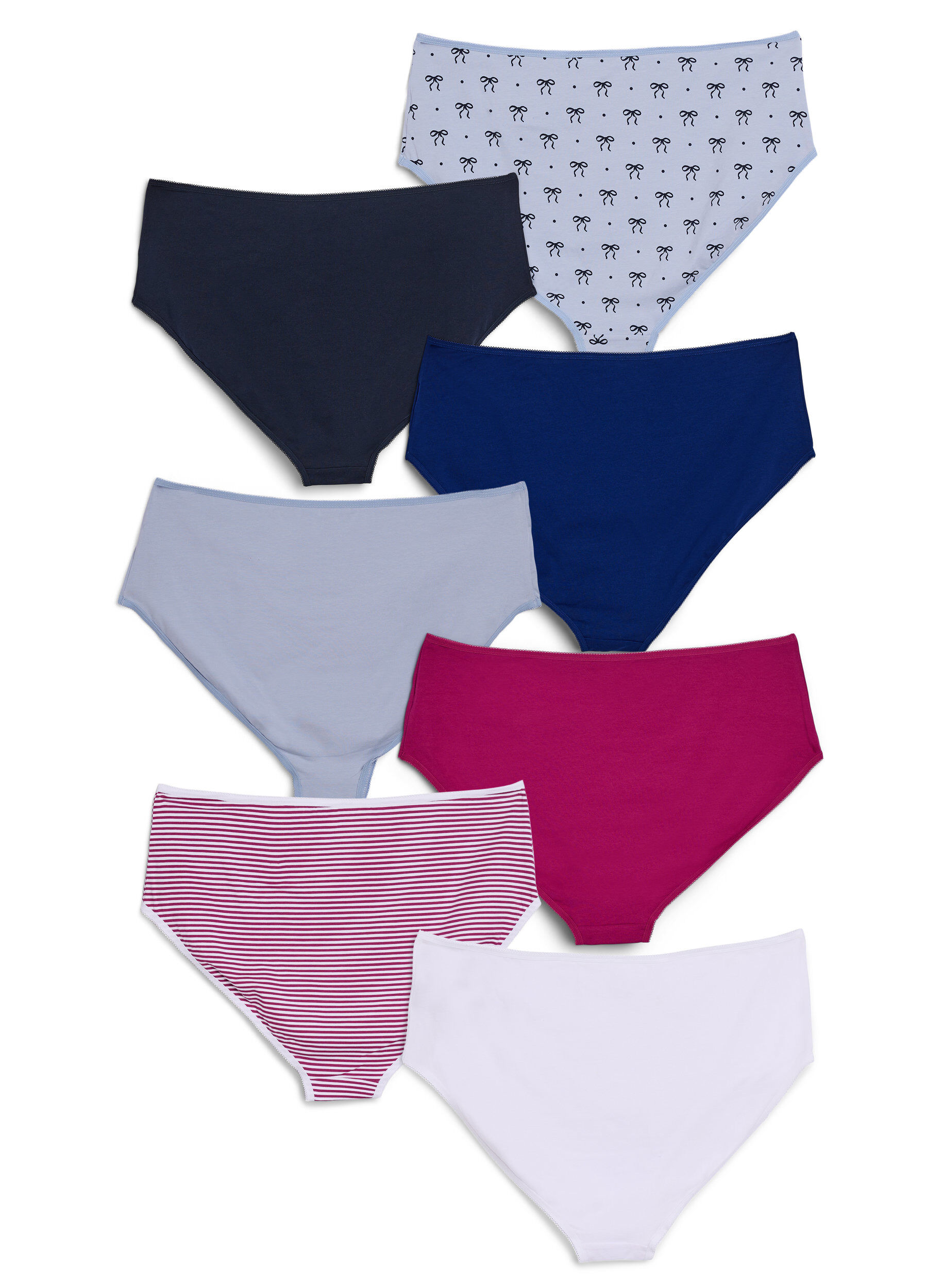Zizzi7-pakning med truser med regular waist, Bl&aring;, Packshot image number 1