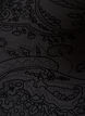 Meshbluse med paisleytrykk og asymmetrisk kant, Svart, Packshot image number 2