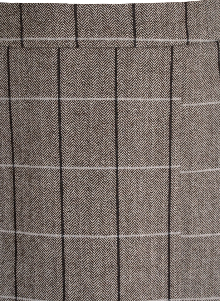 Rutete skjørt, Dark Grey Check, Packshot